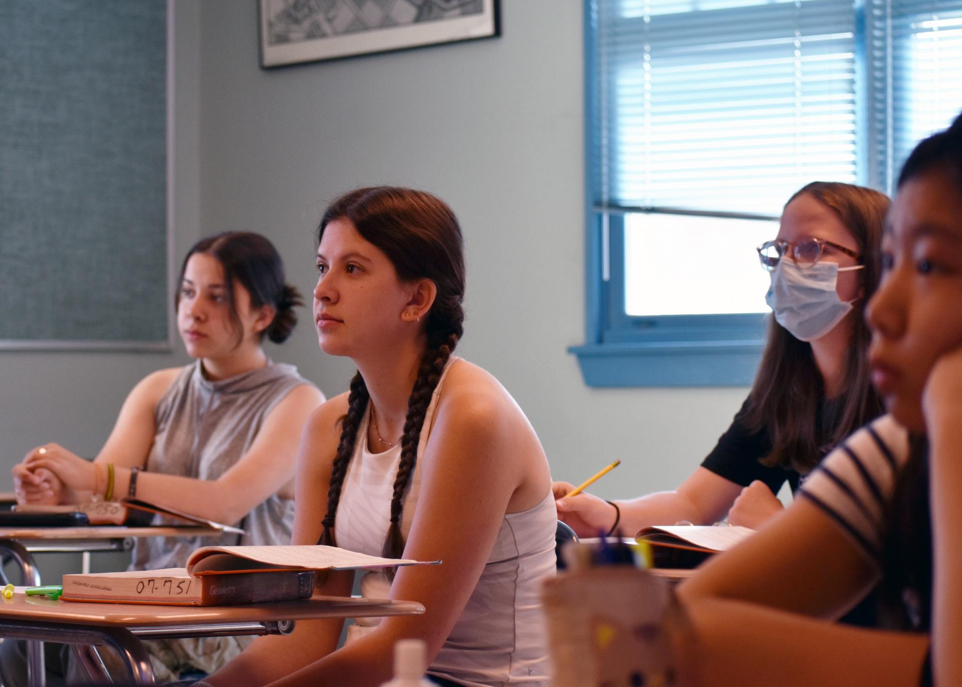 Students in class